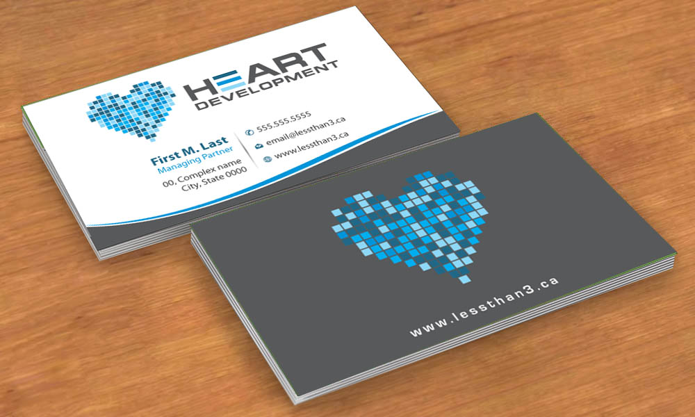 Business Card Design by Sbss for Heart Development | Design #1912427
