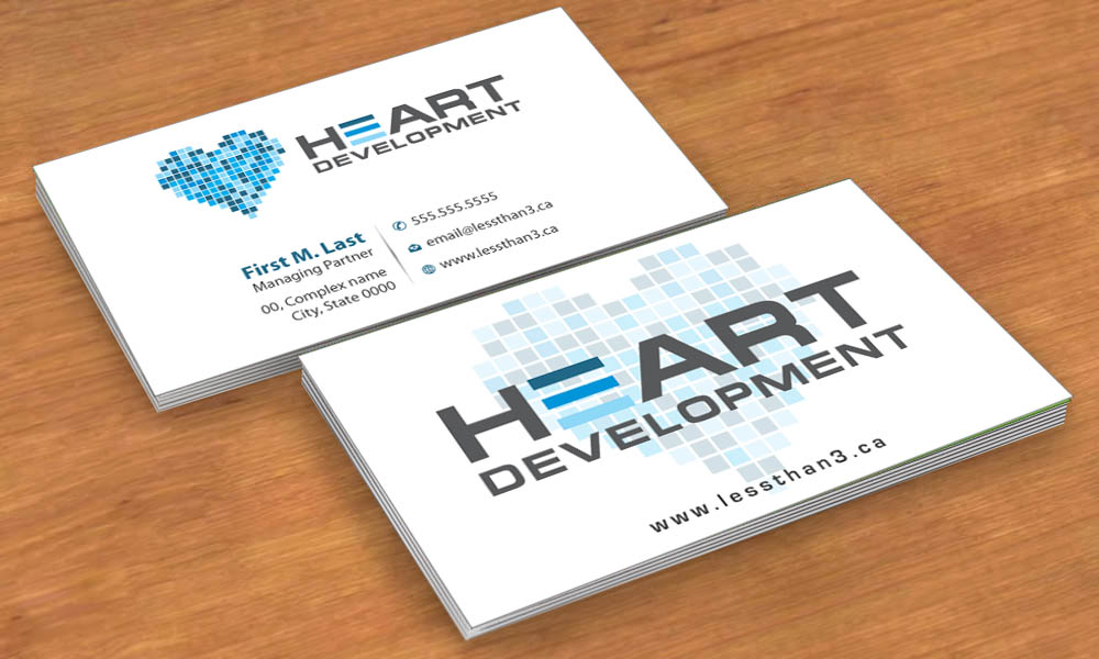 Business Card Design by Sbss for Heart Development | Design #1912428