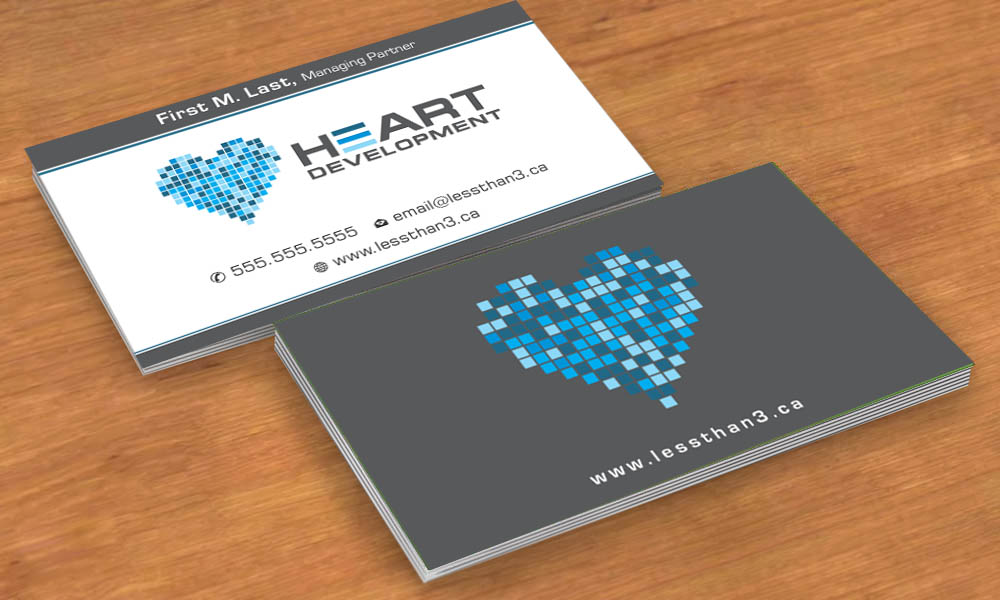 Diseño de Tarjeta de Presentación por Sbss para Heart Development | Diseño #1912465