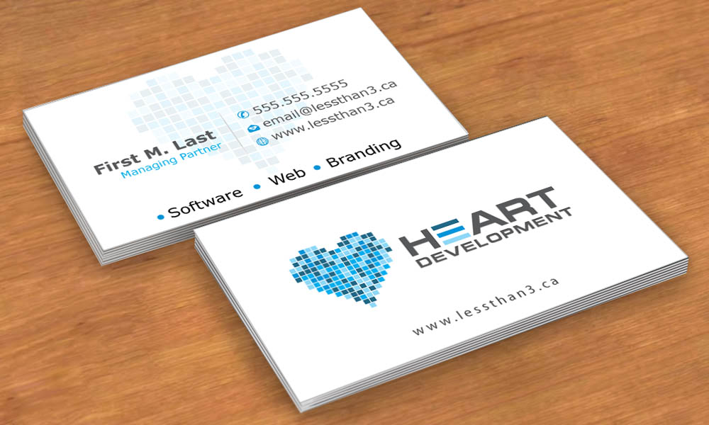 Business Card Design by Sbss for Heart Development | Design #1929594