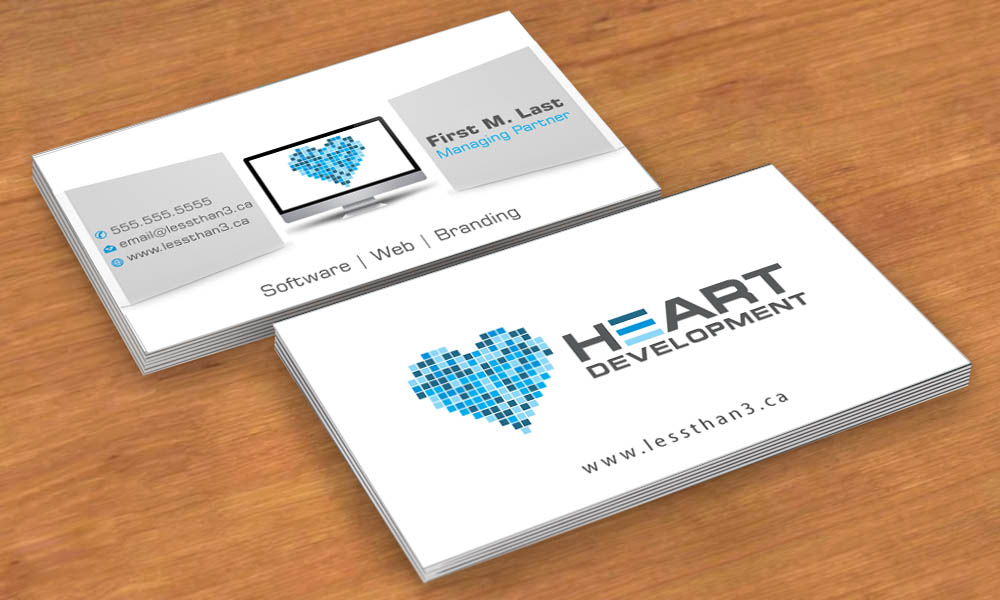 Business Card Design by Sbss for Heart Development | Design #1929602