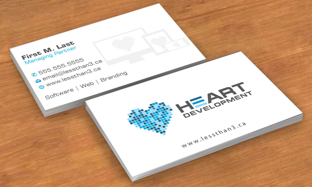 Business Card Design by Sbss for Heart Development | Design #1929605