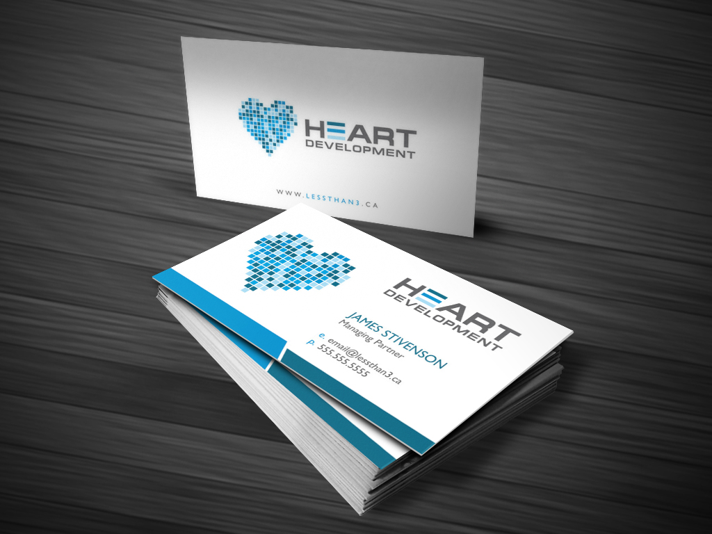 Business Card Design by Atvento Graphics for Heart Development | Design #1897741
