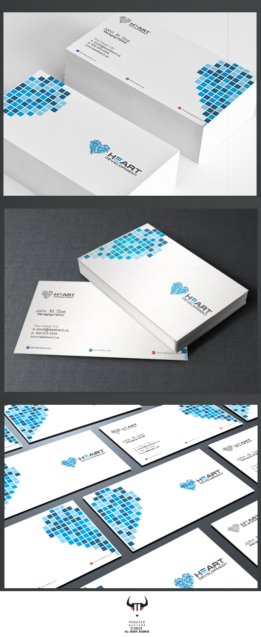 Business Card Design by Monster designs for Heart Development | Design #1906266