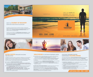 Lighthouse Treatment Brochure for a drug and alcohol addiction treatment center. | Brochure Design by Cut and Glue