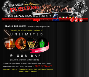 Diseño Web por uk para Prague Pub Crawl sro | Diseño #1998846