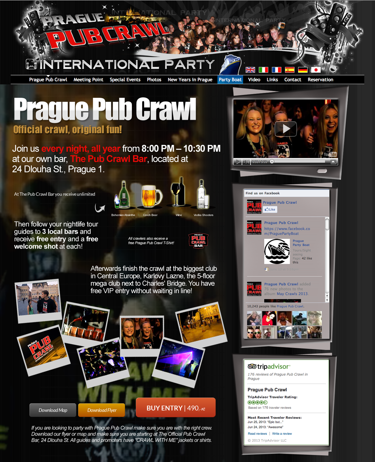 Web Design by an3 for Prague Pub Crawl sro | Design #1994825