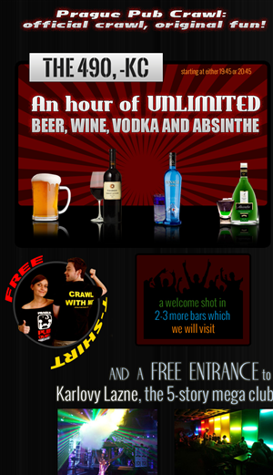 Web Design by jeckx2 for Prague Pub Crawl sro | Design: #2055134