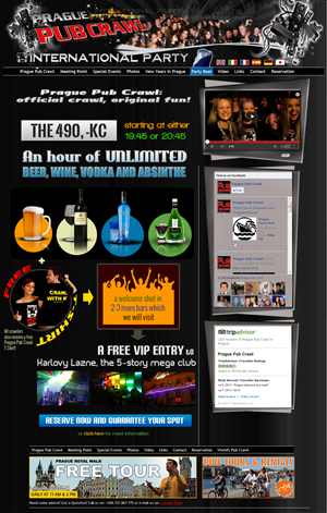Web Design by jeckx2 for Prague Pub Crawl sro | Design: #2135916