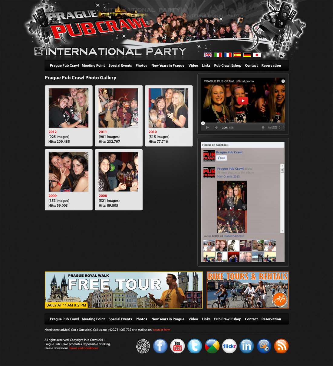 Web Design par Brajpal Freelance Website Designer pour Prague Pub Crawl sro | Design #2368849