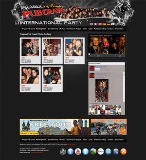 Diseño Web por Brajpal Freelance Website Designer para Prague Pub Crawl sro | Diseño: #2368849