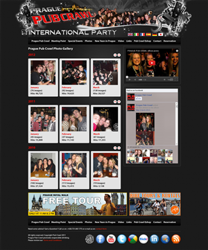 Diseño Web por Brajpal Freelance Website Designer para Prague Pub Crawl sro | Diseño: #2368942