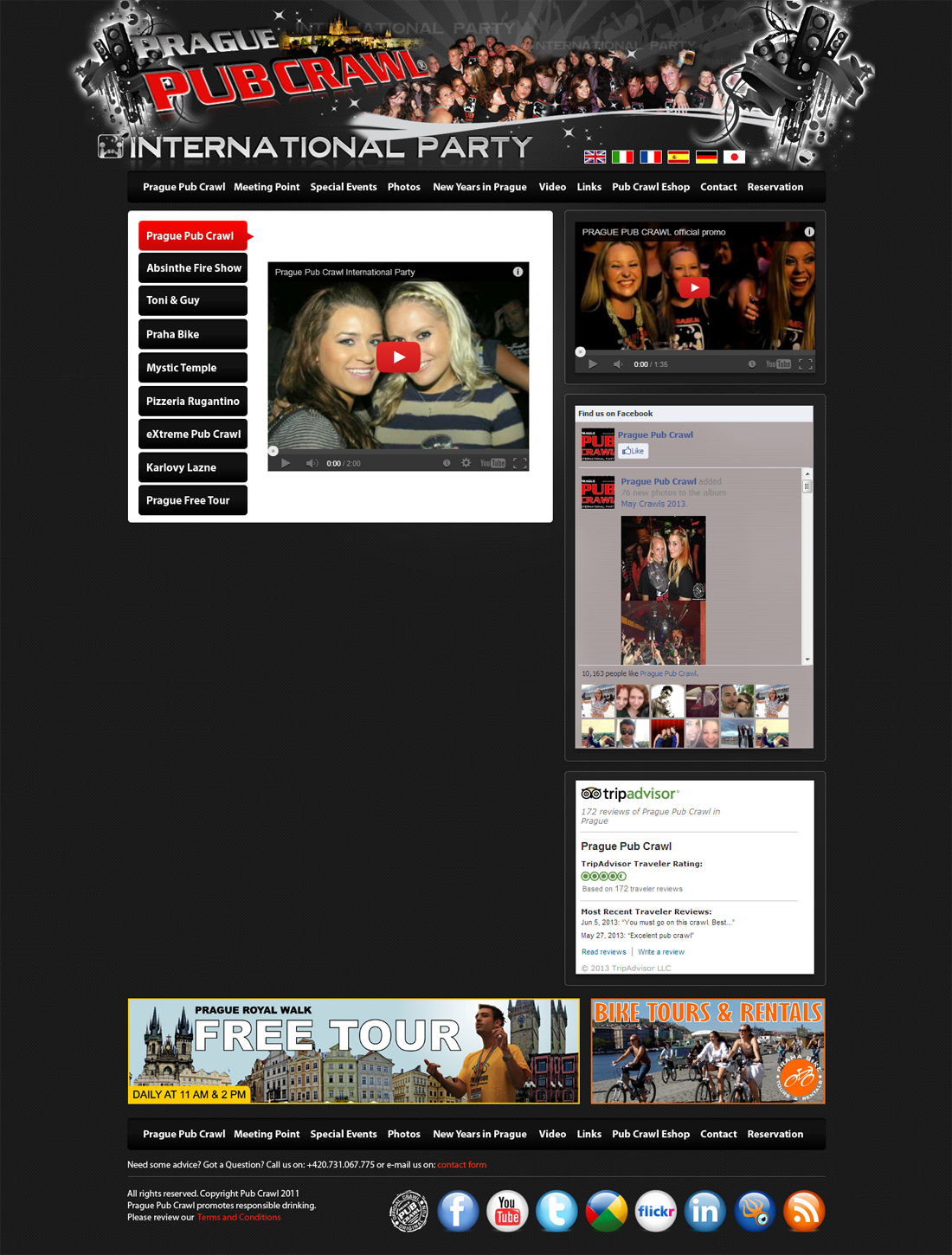 Web Design par Brajpal Freelance Website Designer pour Prague Pub Crawl sro | Design #2376895