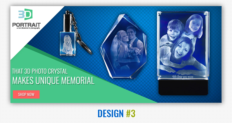 Banner Ad Design by JustACreative1 for 3D Portrait Pty Ltd | Design #7804979