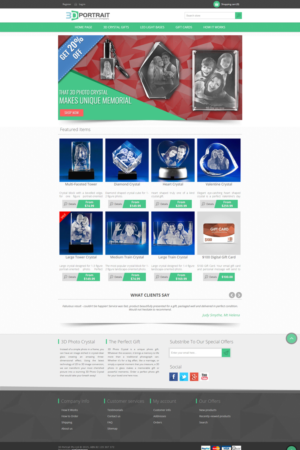 Business creating 3D Photo in Glass needs a design for homepage banners | Banner Ad Design by JustACreative1