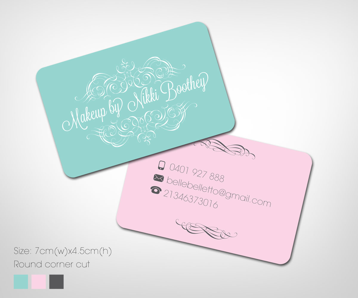 Modern Feminine Business Card Design For Nikki Boothey By Khoo Business Card Design By Khoo For Project 1898780