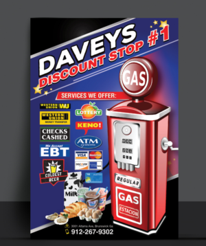 Flyer Design by Souvik Roy (Alex Pro) for DAVEY'S DISCOUNT STOP | Design: #7715849