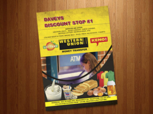Flyer Design by kumaranprinters for DAVEY'S DISCOUNT STOP | Design: #7670873