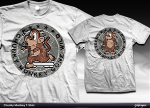 Chunk Monkey Gone Wild | Design de T-shirt par gekgrfx