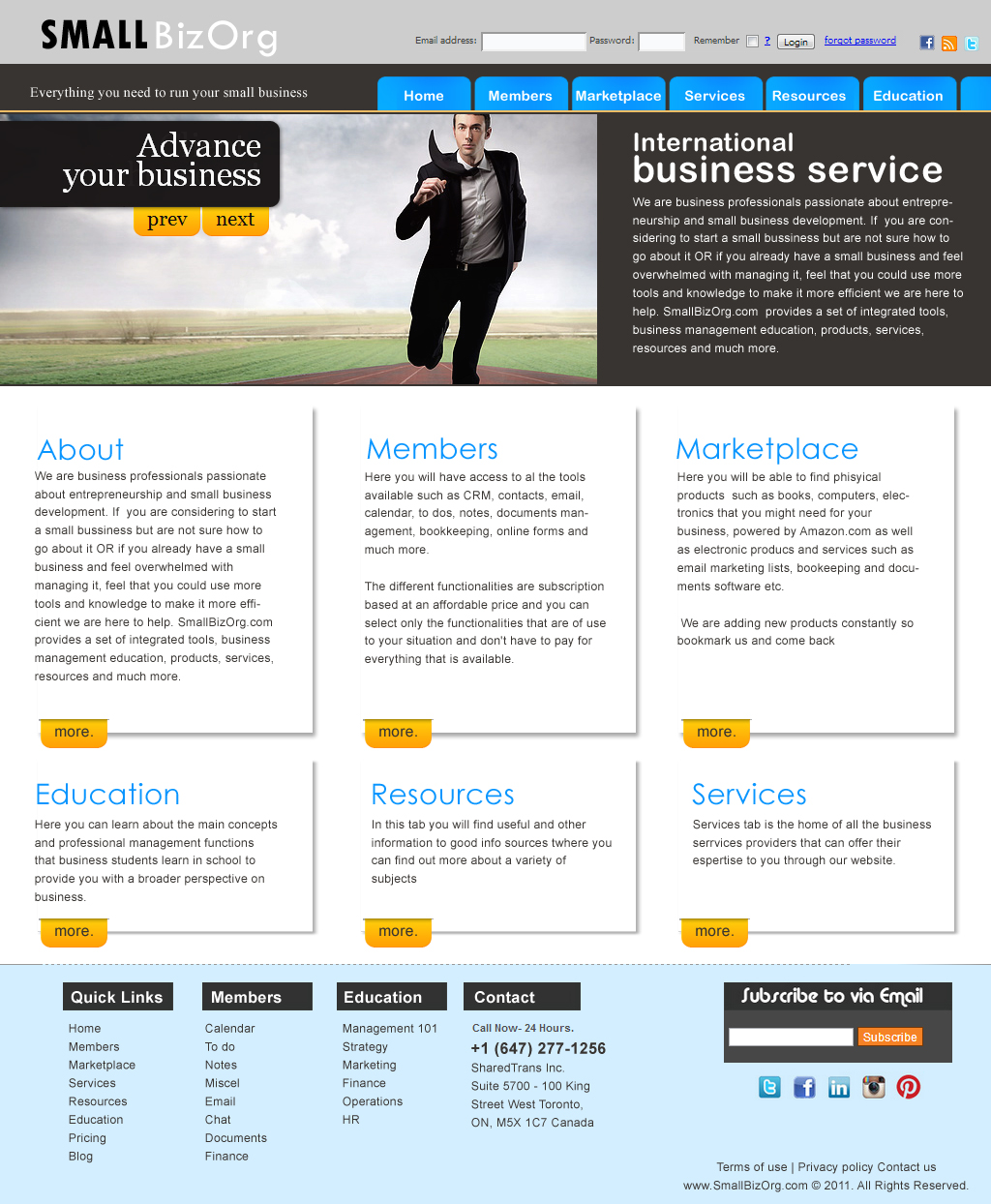 Web Design by kowsar for smallbizorg.com | Design #1914823