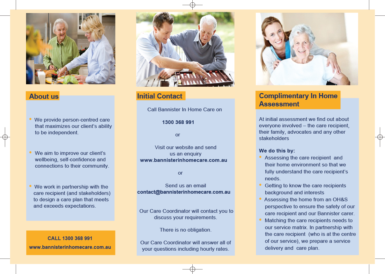 Flyer Design by ccin for Bannister In Home Care | Design #1910229