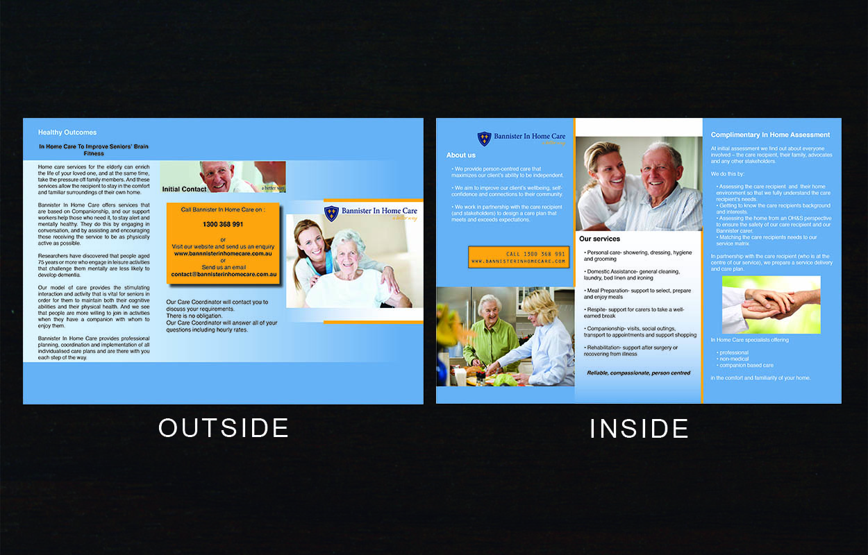 Flyer Design by Tin P. for Bannister In Home Care | Design #1916981