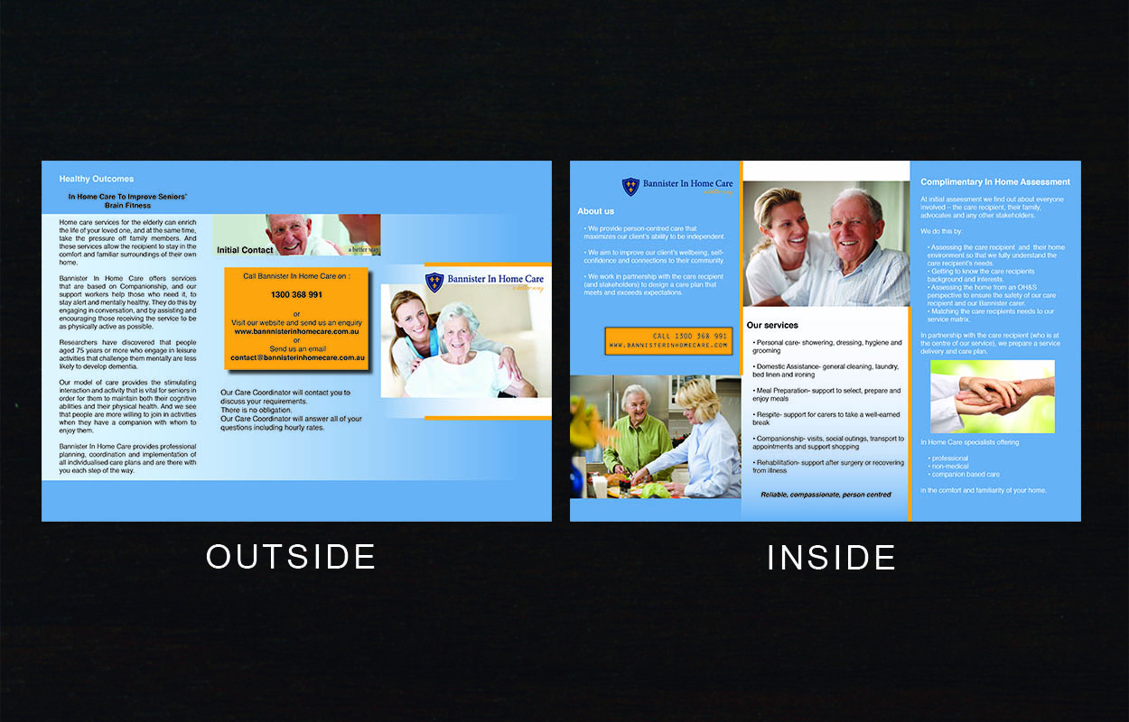Flyer Design by Tin P. for Bannister In Home Care | Design #1917221