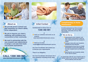 Flyer Design by amagodesign.com for Bannister In Home Care | Design: #1922593