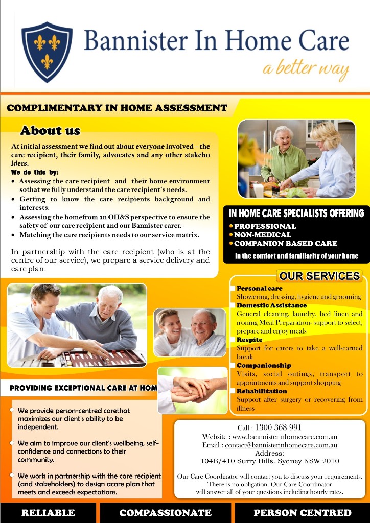 Flyer Design by ataka for Bannister In Home Care | Design #1896698