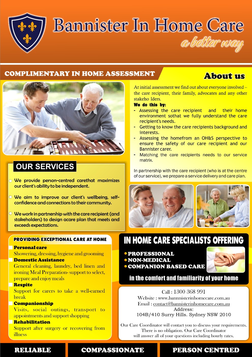 Flyer Design by ataka for Bannister In Home Care | Design #1897723