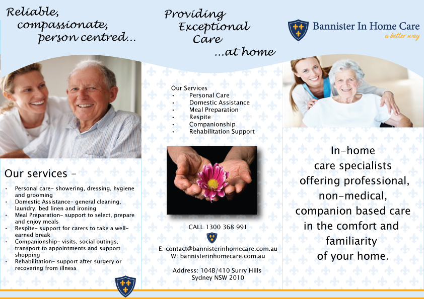Flyer Design by TedAtkinson for Bannister In Home Care | Design #1899271