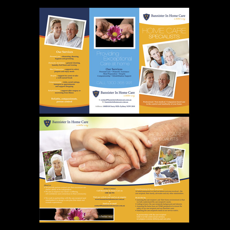 Flyer Design by gilbert j for Bannister In Home Care | Design #1908467