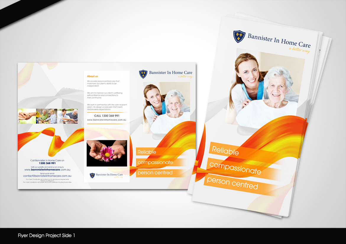 Flyer Design by disign for Bannister In Home Care | Design #1915865