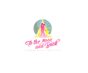 To the Moon and Back - Ceremonies for Life | Logo Design by at-as