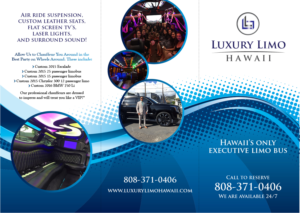 A LUXURY LIMO COMPANY BROCHURE  | Diseño de Brochure por PAS-CREATIVE