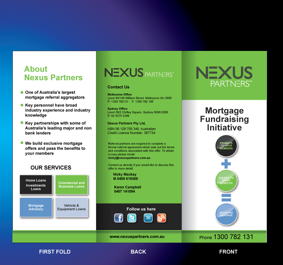 Brochure Design by designgreen for Nexus Partners | Design #1900045