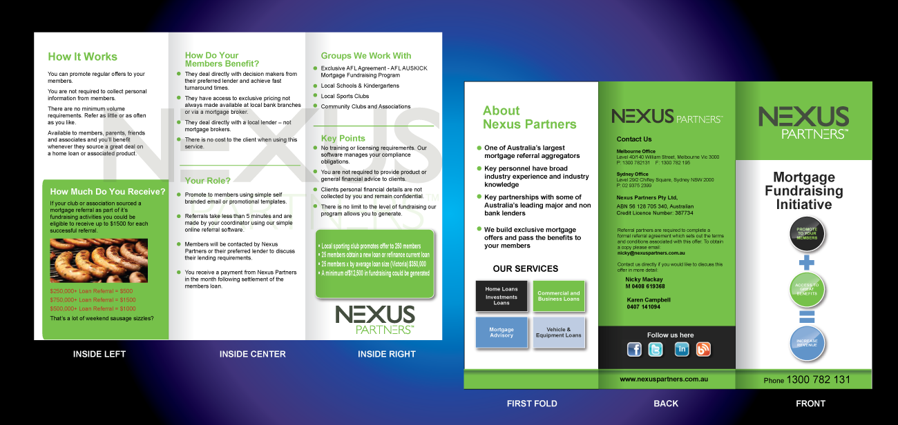 Brochure Design by designgreen for Nexus Partners | Design #1900048