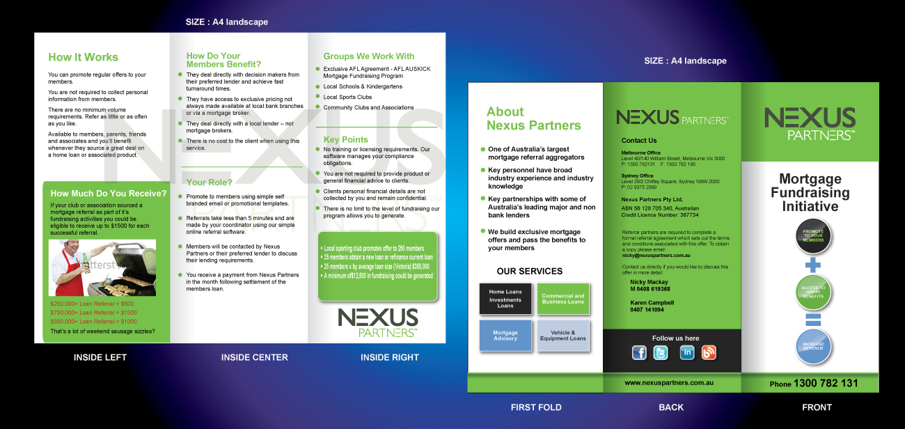 Brochure Design by designgreen for Nexus Partners | Design #1927793