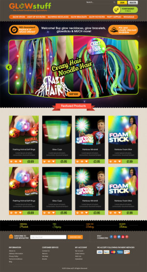 Diseño Web por RupalTechno para Glow stuff | Diseño: #7733327