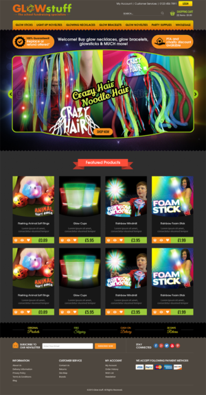Web Design par RupalTechno pour Glow stuff | Design #7733331