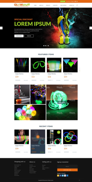 Web Design par pb pour Glow stuff | Design : #7646097