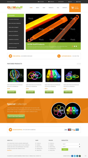 Web Design par pb pour Glow stuff | Design : #7646098