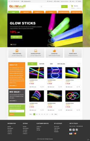 Web Design par pb pour Glow stuff | Design : #7650767