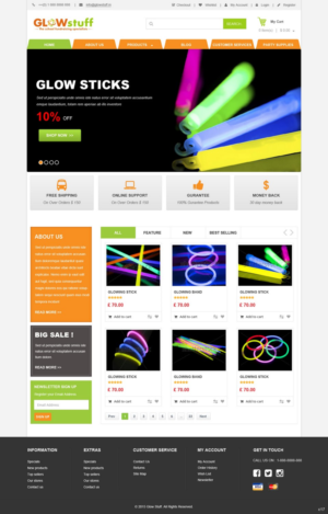 Web Design par pb pour Glow stuff | Design : #7650768