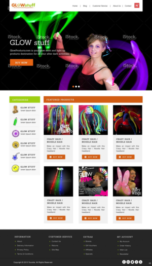 Web Design par pb pour Glow stuff | Design : #7657656