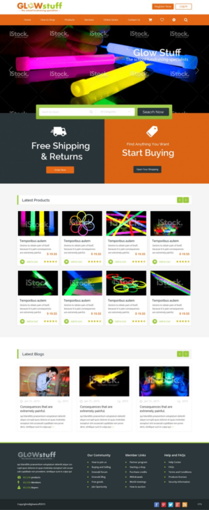 Web Design par pb pour Glow stuff | Design : #7657657
