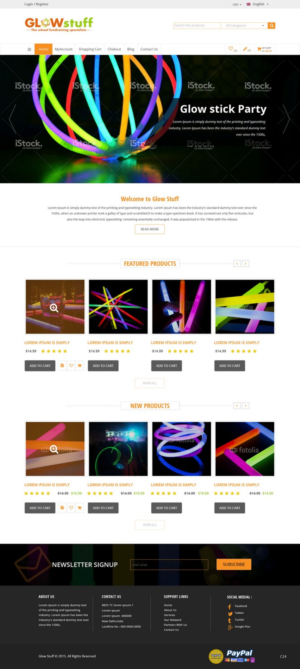 Web Design par pb pour Glow stuff | Design : #7657658