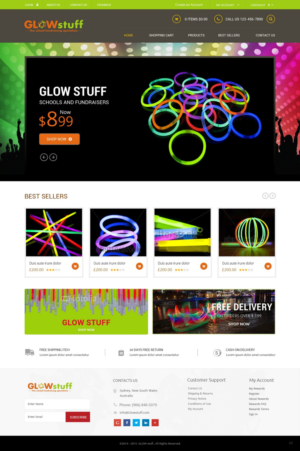 Web Design par pb pour Glow stuff | Design : #7657659