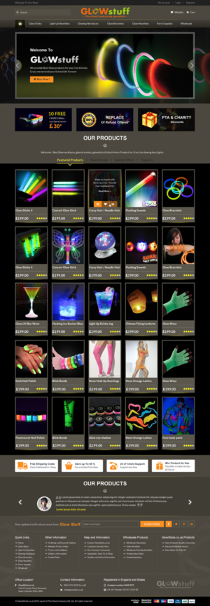 Diseño Web por Sbss para Glow stuff | Diseño: #7646242