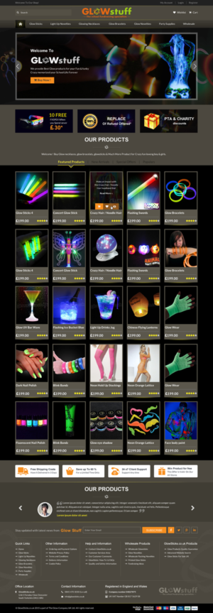 Diseño Web por Sbss para Glow stuff | Diseño: #7646245